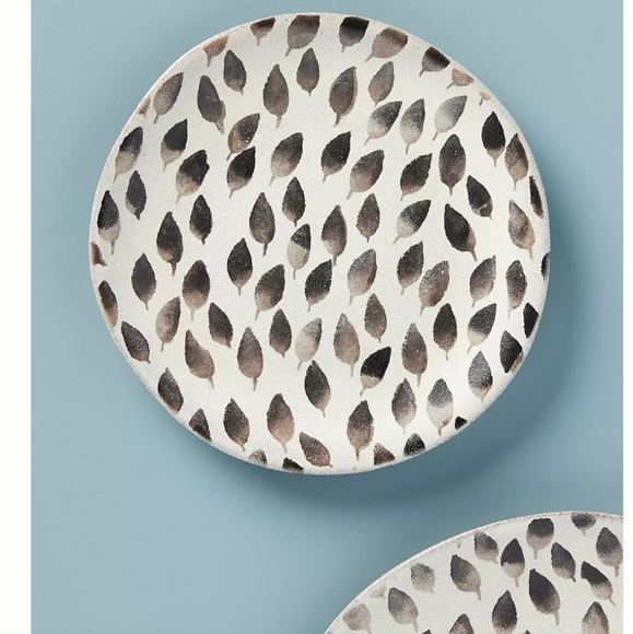 Anthropologie Hayami Side Plates - bundle of 2 - white & black - Picture 1 of 9